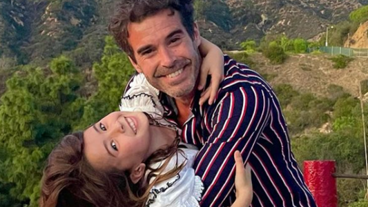 Nicolás Cabré fue de viaje a Hollywood con Rufina