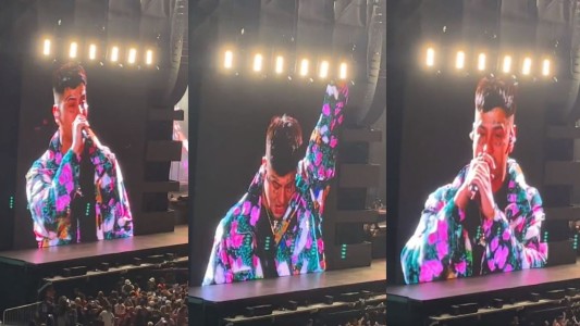 El video de la emoción de Duki en medio de su show: "Es el mejor regalo"