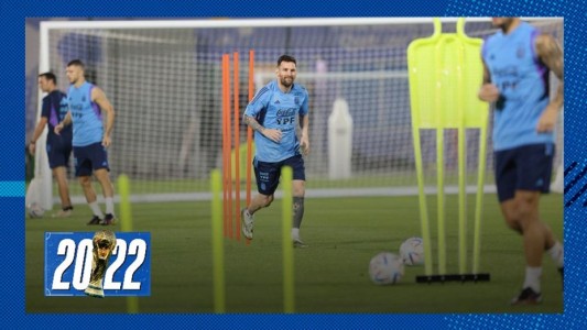 Pensando en México: Messi hizo kinesiología pero entrenó con sus compañeros