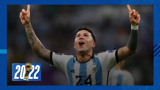 Enzo Fernández: "Este gol no tiene comparación con ninguno, cumplí un sueño"