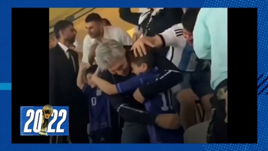 El emotivo festejo de la familia Messi tras el gol de Lionel