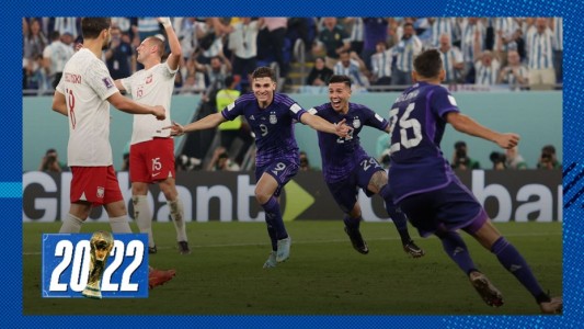 Argentina le ganó a Polonia con autoridad y se cruzará con Australia en octavos