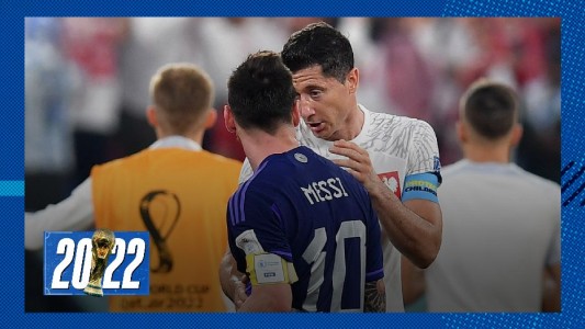 El cruce picante entre Lionel Messi y Robert Lewandowski