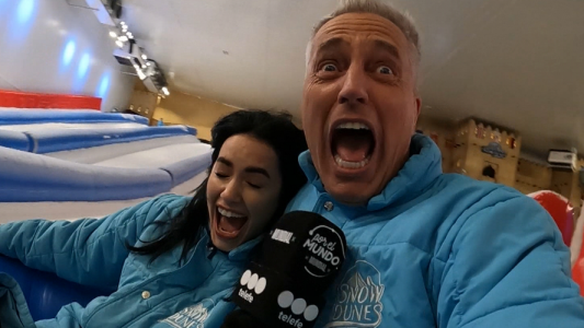 Lali y Marley se tiraron en el gomón del terror