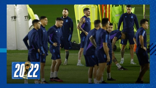 La Selección argentina se entrenó por última vez antes del partido con Croacia