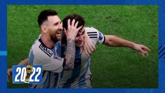 Los elogios de Lionel Messi para Julián Álvarez: "Es un jugador espectacular"