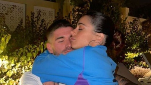 Rodrigo De Paul habló sobre Tini Stoessel tras el partido: "Es de fierro"