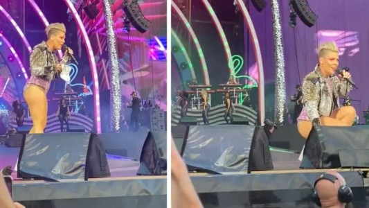 Horror en pleno show: una fanática de Pink le arrojó las cenizas de su madre