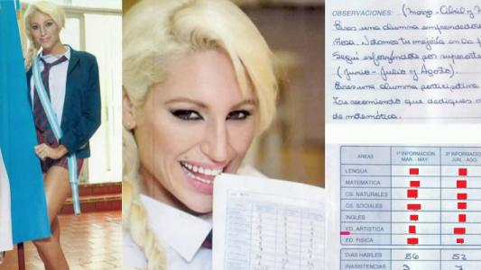 El equipo de Vero Lozano mostró su boletín del colegio: el de Vicky Xipolitakis llamó la atención de todos