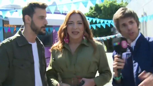 Robertito habló con Lizy Tagliani y Diego Leuco en el lanzamiento de "La Peña de Morfi"