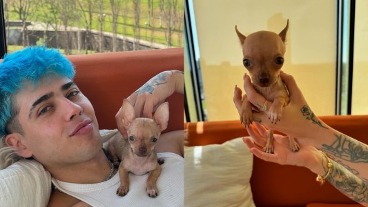 Luck Ra derritió las redes sociales al presentar a su mascota: "Se llama Diego Armando"