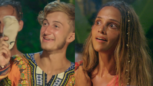 Baltasar, Mauro y Aixa eliminaron a Malena con el ídolo y un par de medias