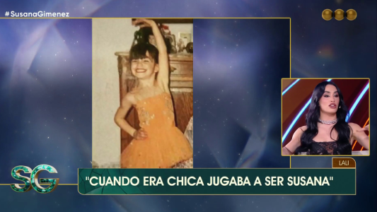 De chiquita, Lali jugaba a ser Susana Giménez