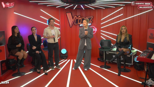 Francisco Riera, Vanesa Mardesena y Brisa Campo en la sexta emisión de "La Voz, El Regreso"
