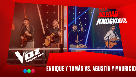 Enrique y Tomás vs. Agustín y Mauricio - Team Soledad - Knockouts - La Voz Argentina 2025