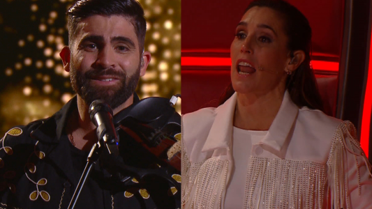 Tocó el violín, se olvidó la letra y Soledad fue a su rescate en medio del show