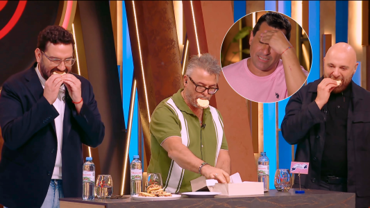El Turco Husaín casi le baja todos los dientes al jurado con sus alfajores