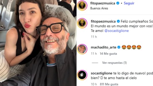 El sorpresivo posteo de Fito Páez que dejó entrever un romance con Sofía Gala