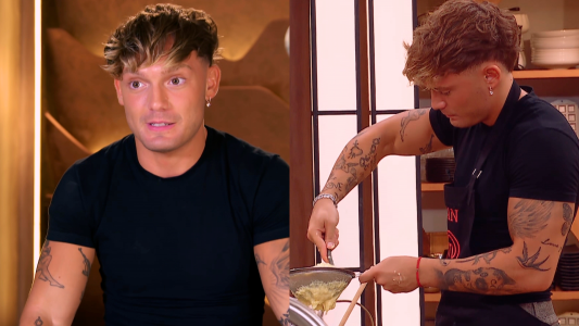 El milagro de Ian Lucas en Masterchef Celebrity con una crema pastelera desastrosa