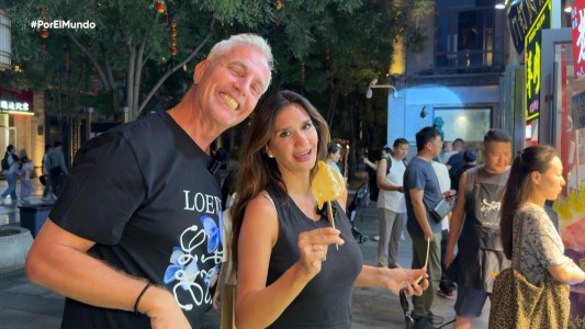 Marley y Momi Giardina, acaramelados y "recién casados" en China