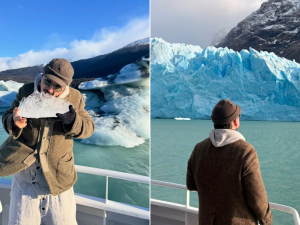 "El sur del sur": Ricardo Arjona visitó el Glaciar Perito Moreno y se enamoró de la Patagonia