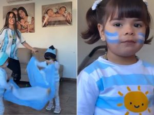 El tierno debut de Aimé y Laia: así vivieron las gemelas de Daniela Celis y Thiago Medina su primer Mundial