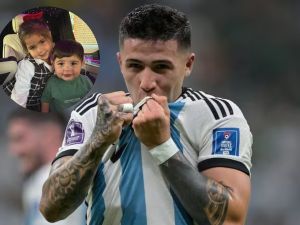 La recarga de energía de Enzo Fernández antes del debut en el Mundial: el reencuentro con Olivia y Benja